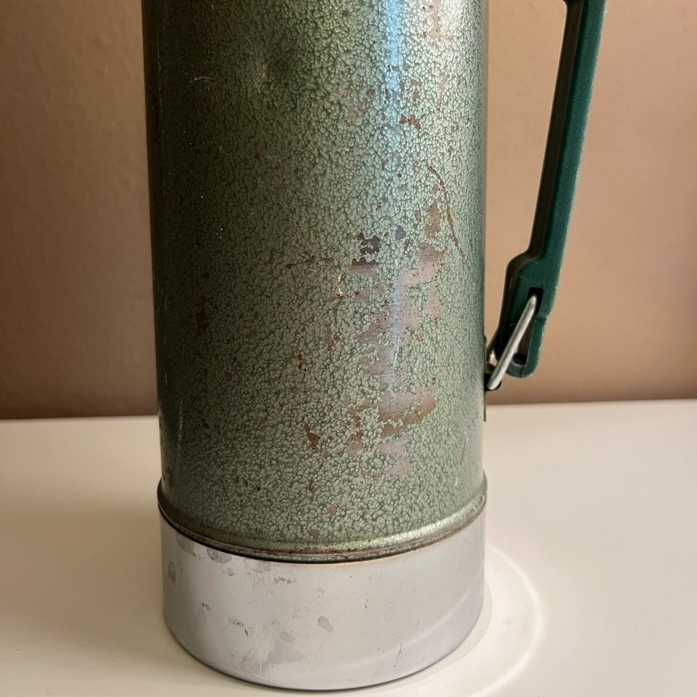 Vintage Stanley Green Thermos Aladdin Half Gallon / 2 Qt. No. RH94 - Picture 3 of 16